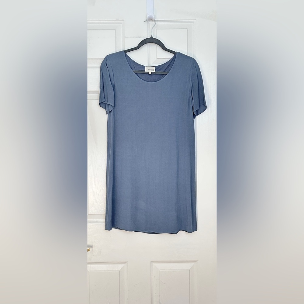 Aritzia Wilfred Free Teigen T-Shirt Dress – Blue Stone – S